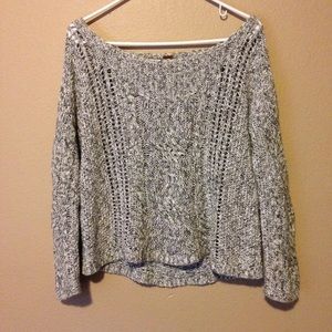 Free People cable knit sweater